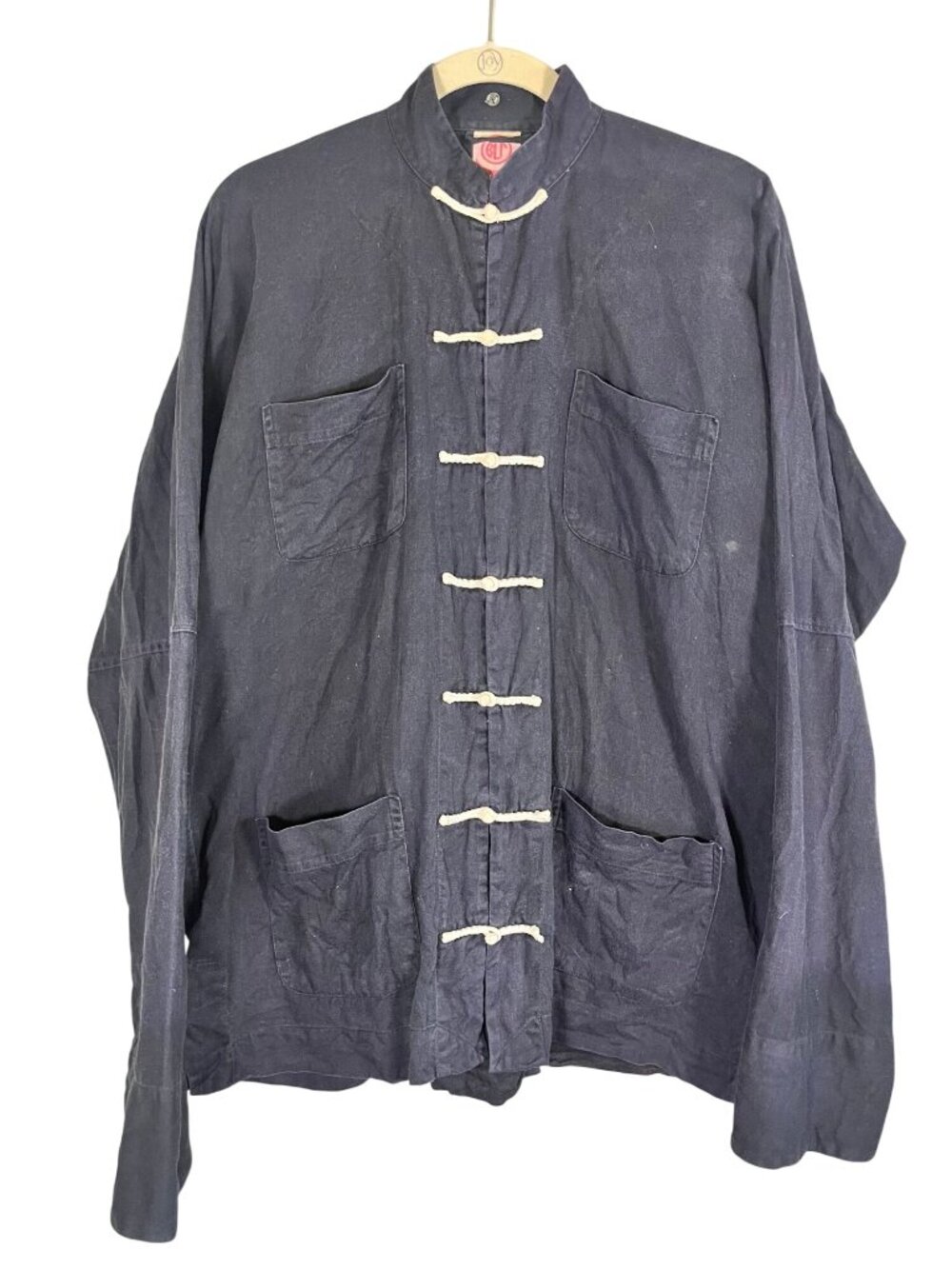 Vintage Tang Suit Jacket Black L Retro Kung Fu Chore Utility Neutral Classic
